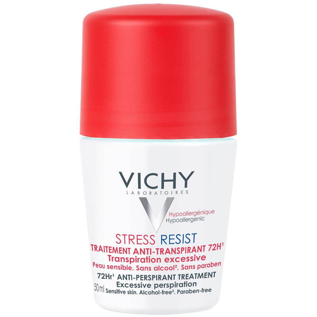 Vichy Deodorant Stress Resist Roll On 72h Εντατική Αποσμητική Φροντίδα 72h Κατά της Έντονης Εφίδρωσης 50ml