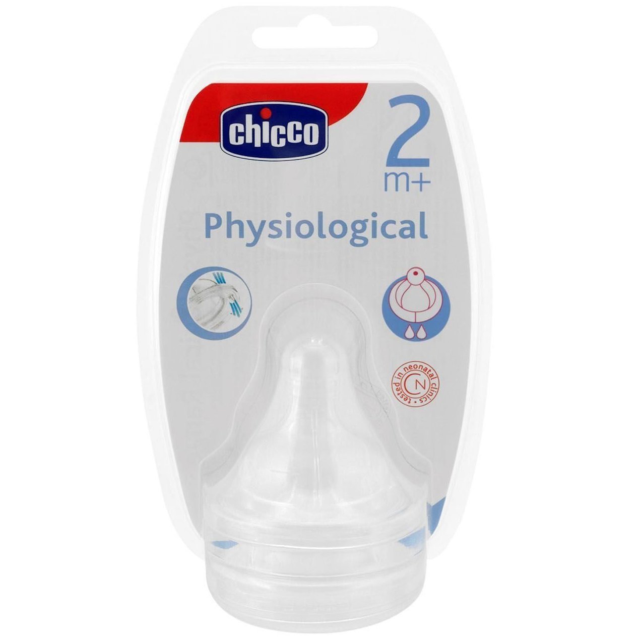 Chicco Θηλή Σιλικόνη 2m+ – Ρυθμιζόμενη Ροή