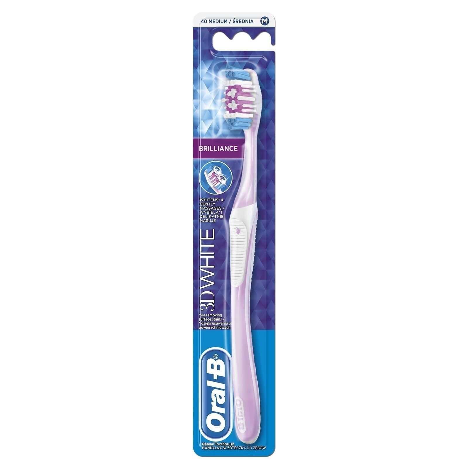 OralB 3D White Brilliance Οδοντόβουρτσα για Λευκά Δόντια 1 τεμάχιο