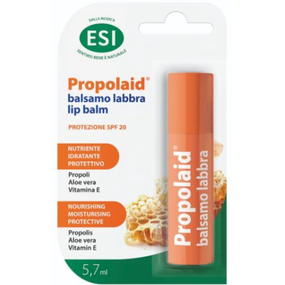 Esi Propolaid Spf20 Lip Balm Ενυδατικό & Προστατευτικό Βάλσαμο Χειλιών Μεσαίας Προστασίας με Πρόπολη 5,7ml