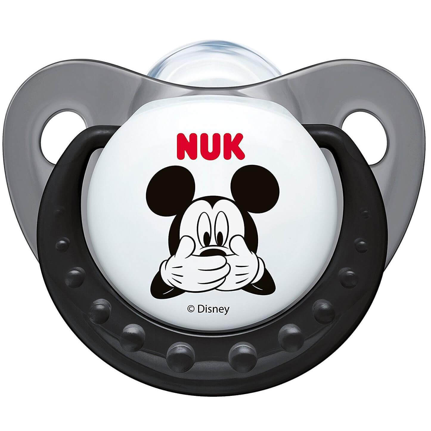 NUK Trendline Disney Mickey Πιπίλα Γκρι Σιλικόνης 6-18m 1 τεμάχιο