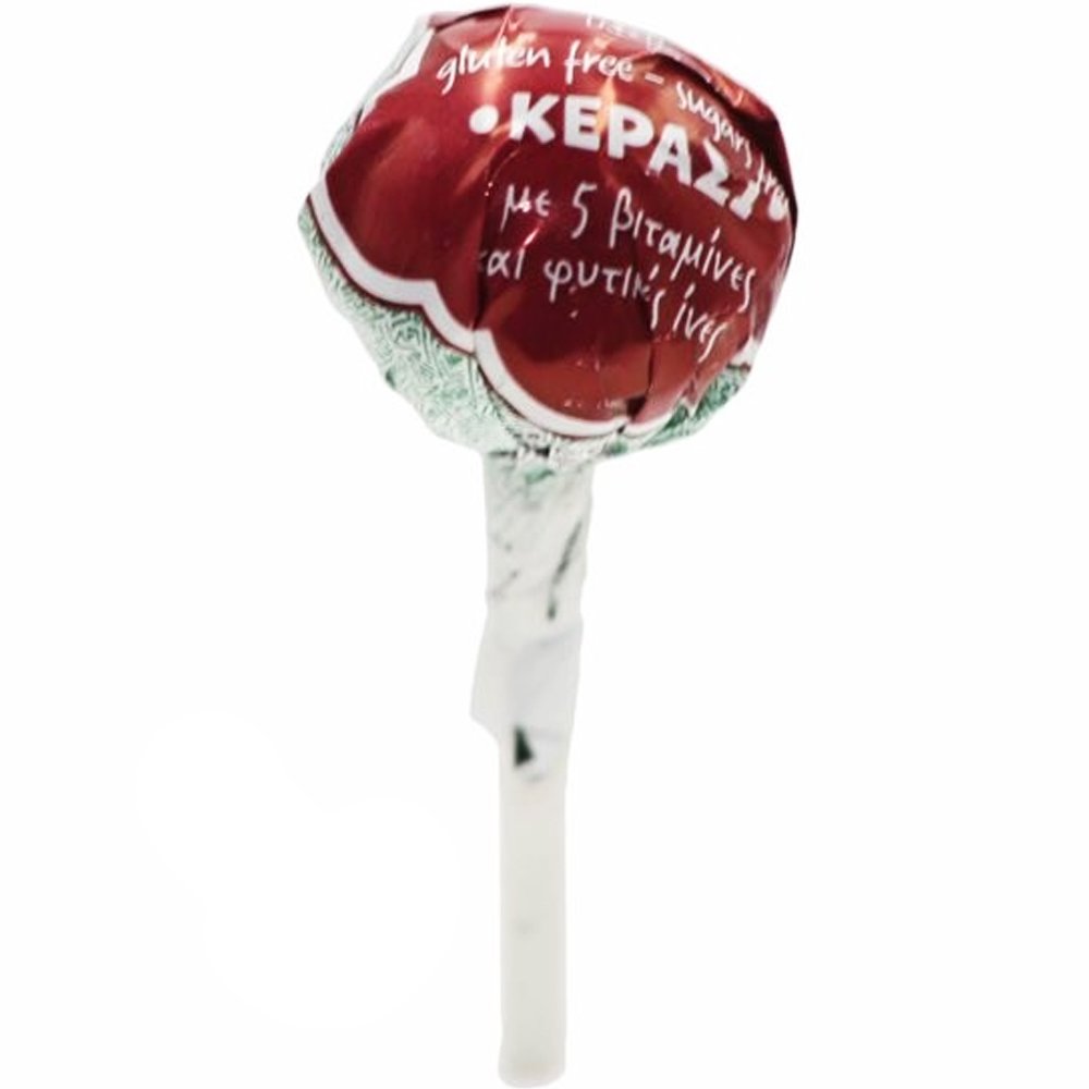 Kaiser Kaiser Lollipop with Vitamins & Natural Fibers Γλειφιτζούρι με Βιταμίνες & Φυτικές Ίνες με Πλούσια Γεύση 1 Τεμάχιο - Κεράσι