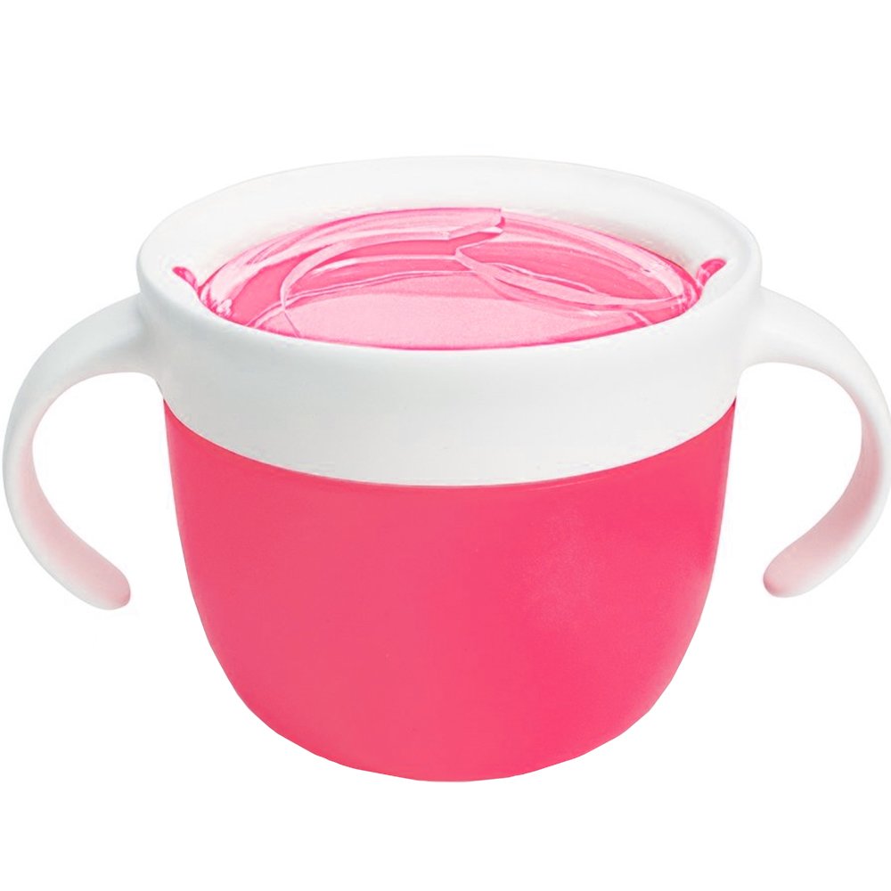 Munchkin Snack Dispenser 12m+ Ροζ Εκπαιδευτικό Κύπελλο Κατάλληλο για Σνακ, που Ενθαρρύνει το Παιδί να Τραφεί Μόνο του με Ασφάλεια 1 Τεμάχιο, Κωδ 11401