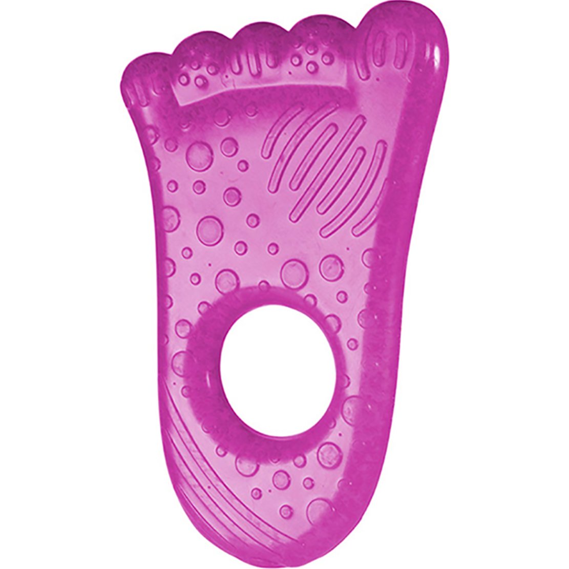 Munchkin Munchkin Fun Ice Chewy Teether Παιχνίδι Μάσησης για Ανακούφιση του Πόνου Οδοντοφυΐας 1 Τεμάχιο - Πατούσα Φούξια