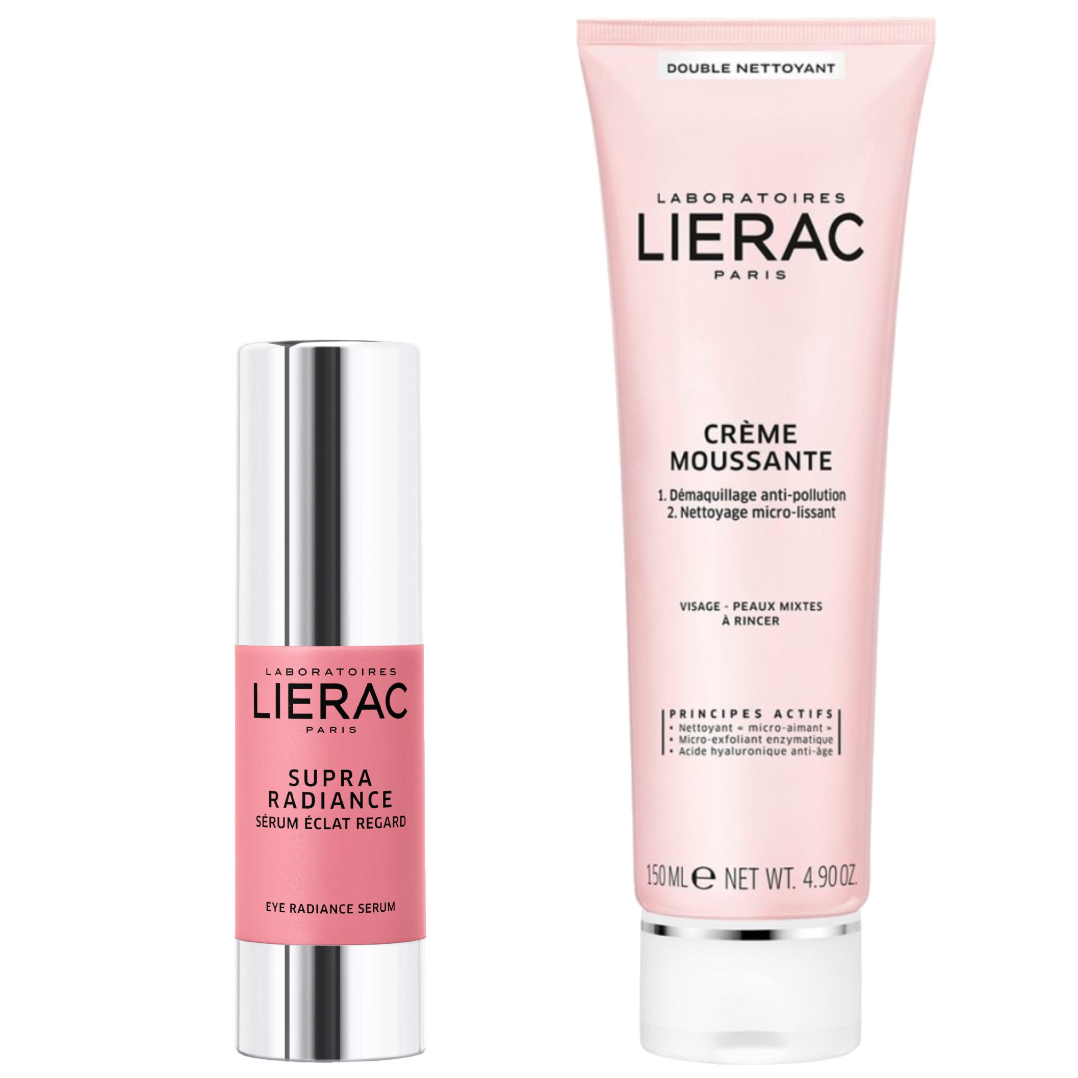Lierac Πακέτο Προσφοράς Supra Radiance Serum Yeux 15ml & Demaquillant Creme Moussante 150ml