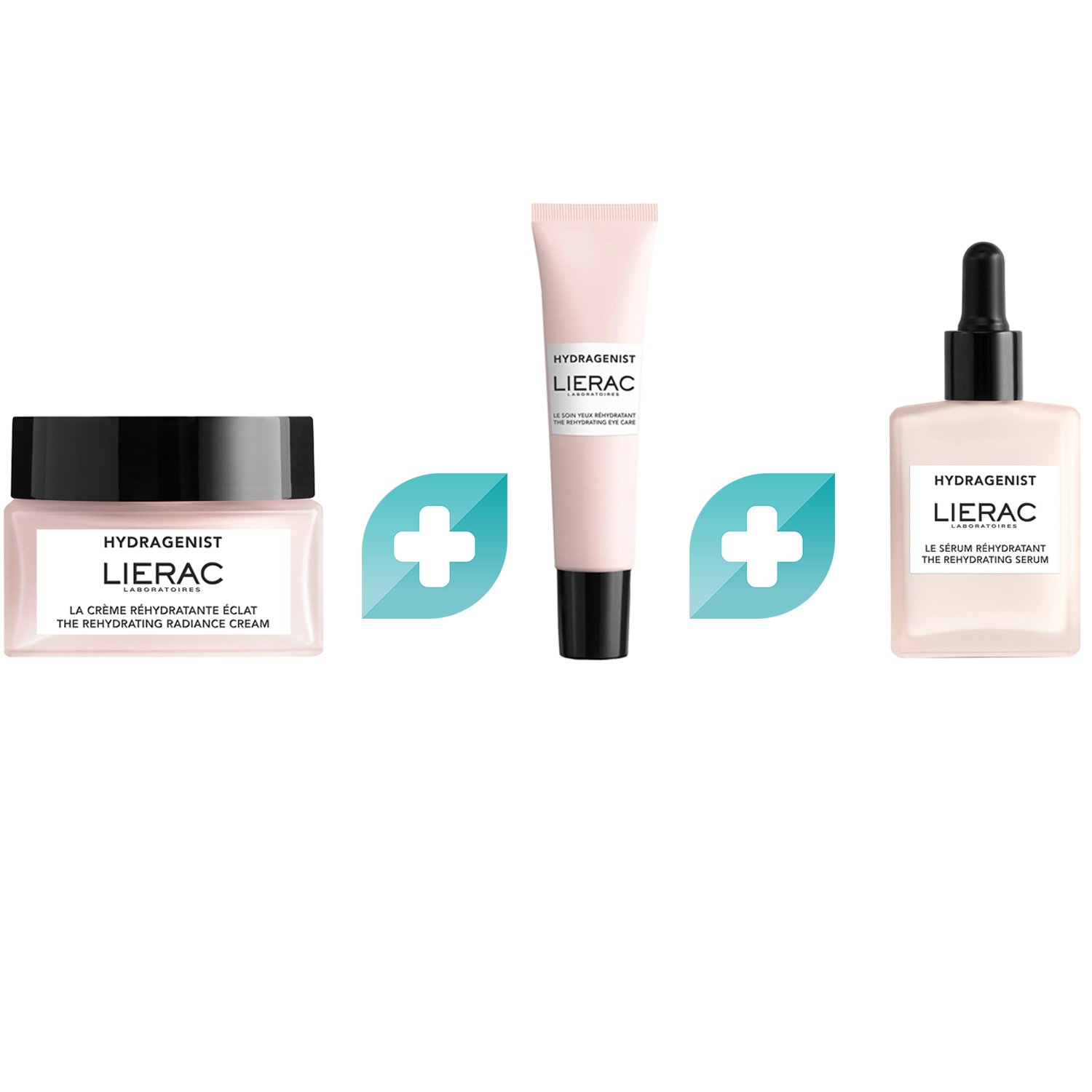 Σετ Lierac Hydragenist The Rehydrating Radiance Cream 50ml & Eye Care 15ml & Serum 30ml
