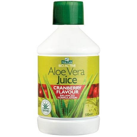 Optima Health & Nutrition Optima Aloe Vera Juice with Cranberry 100% Φυσικός Χυμός Αλόης με Αντιοξειδωτικά 500ml