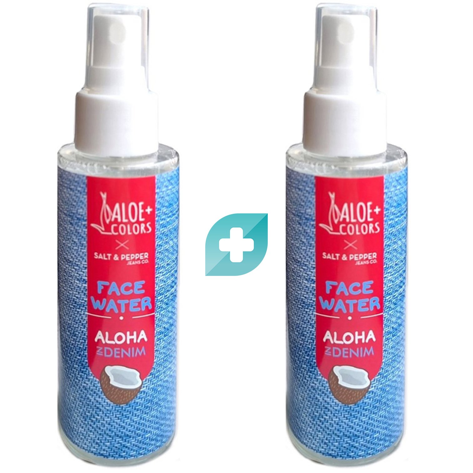 Σετ Aloe+ Colors Aloha In Denim Face Water Δροσιστικό Νερό Καρύδας για το Πρόσωπο με Μεταλλικά Ιχνοστοιχεία & Αμινοξέα 2x100ml