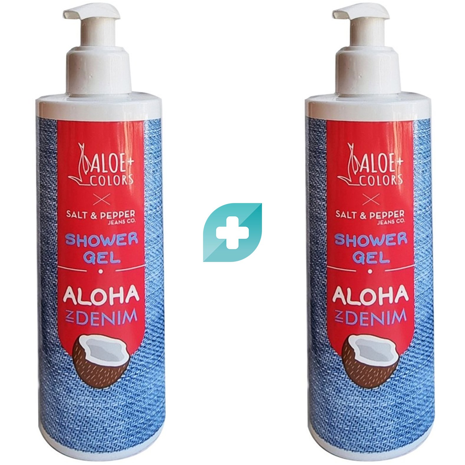 Σετ Aloe+ Colors Aloha In Denim Shower Gel Αφρόλουτρο για Όλη την Οικογένεια με Απαλή Σύνθεση που Σέβεται το Δέρμα 2x250ml
