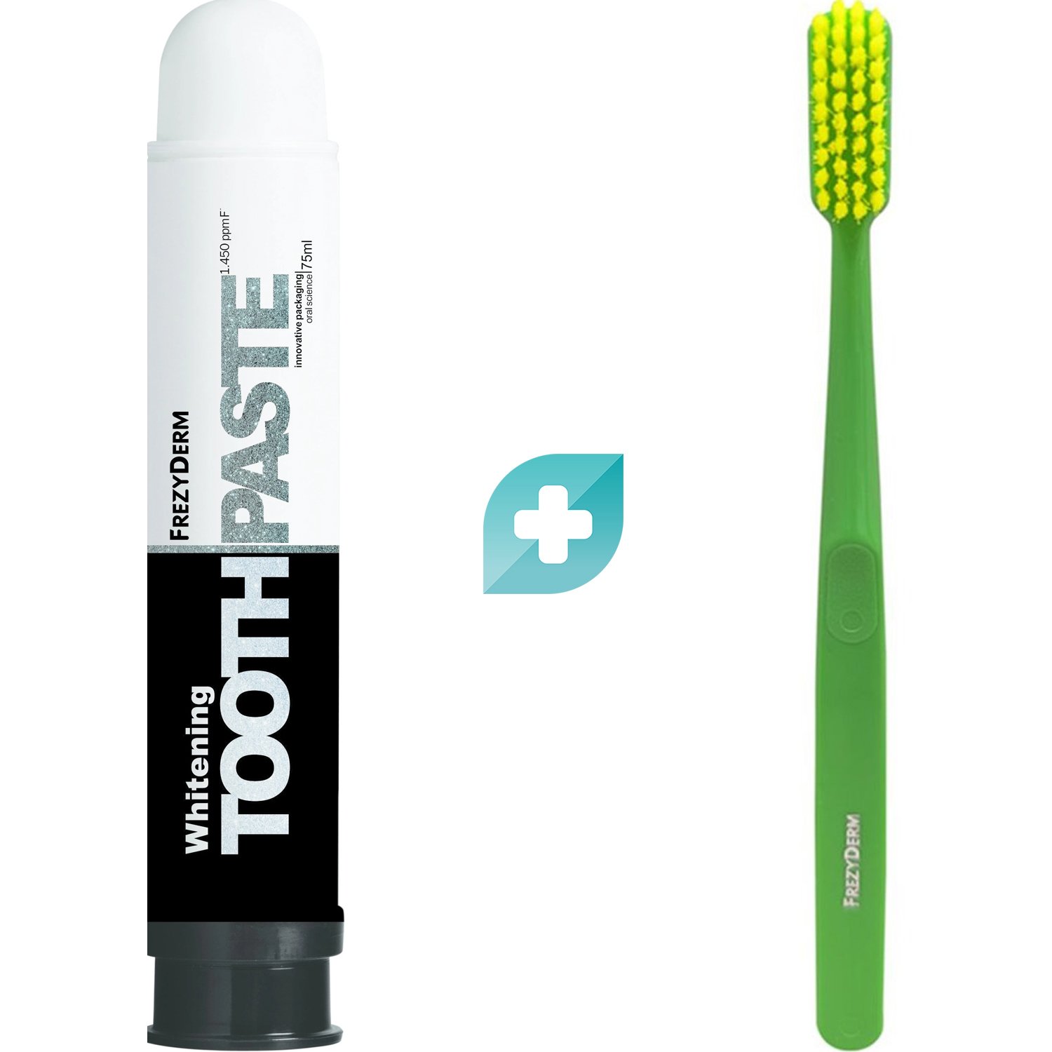 Σετ Frezyderm Whitening Toothpaste 75ml & Soft Toothbrush 1 Τεμάχιο - Πράσινο