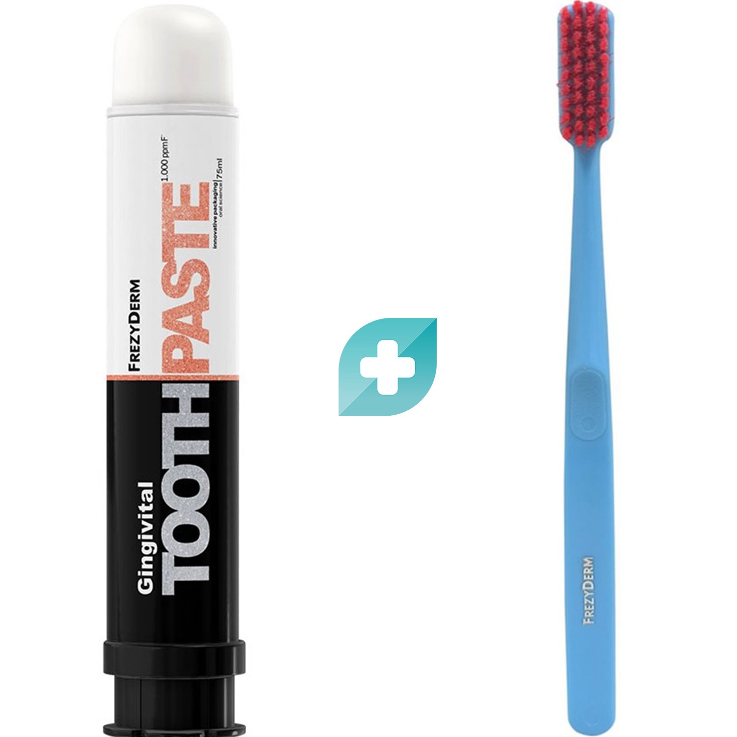 Σετ Frezyderm Gingivital Toothpaste 1.000ppm 75ml & Extra Soft Toothbrush 1 Τεμάχιο - Γαλάζιο