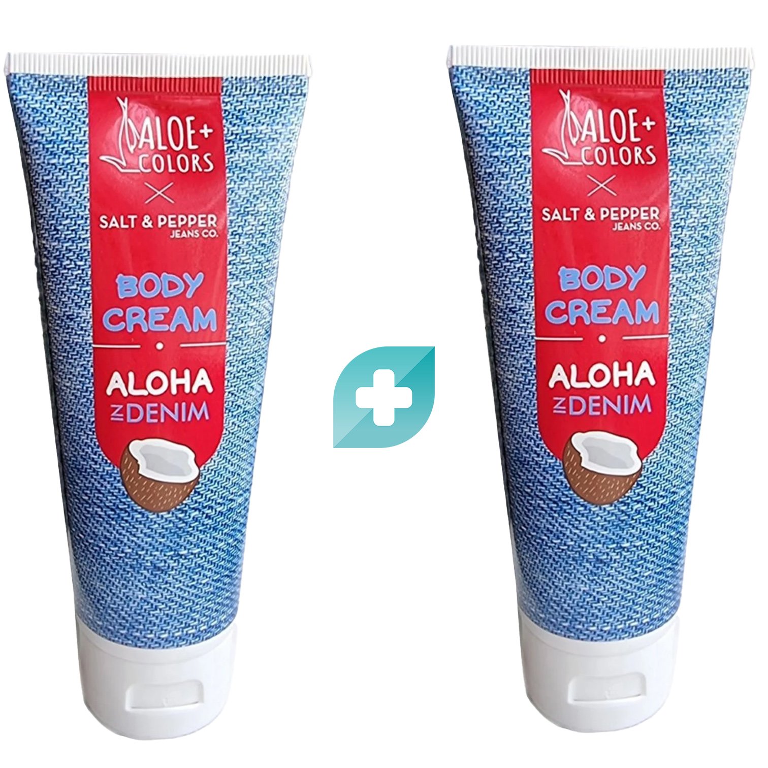 Σετ Aloe+ Colors Aloha In Denim Body Cream Ενυδατική Κρέμα Σώματος με Υπέροχη Καλοκαιρινή Μυρωδιά Καρύδας & Monoi 2x100ml