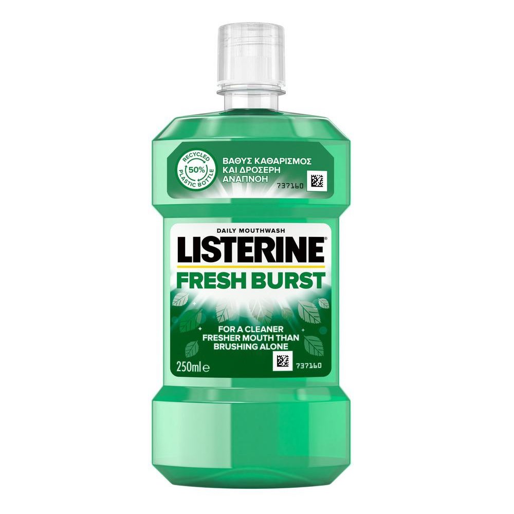 Listerine Fresh Burst Στοματικό Διάλυμα για Δροσερή Αναπνοή & Δροσερή Γεύση 250ml