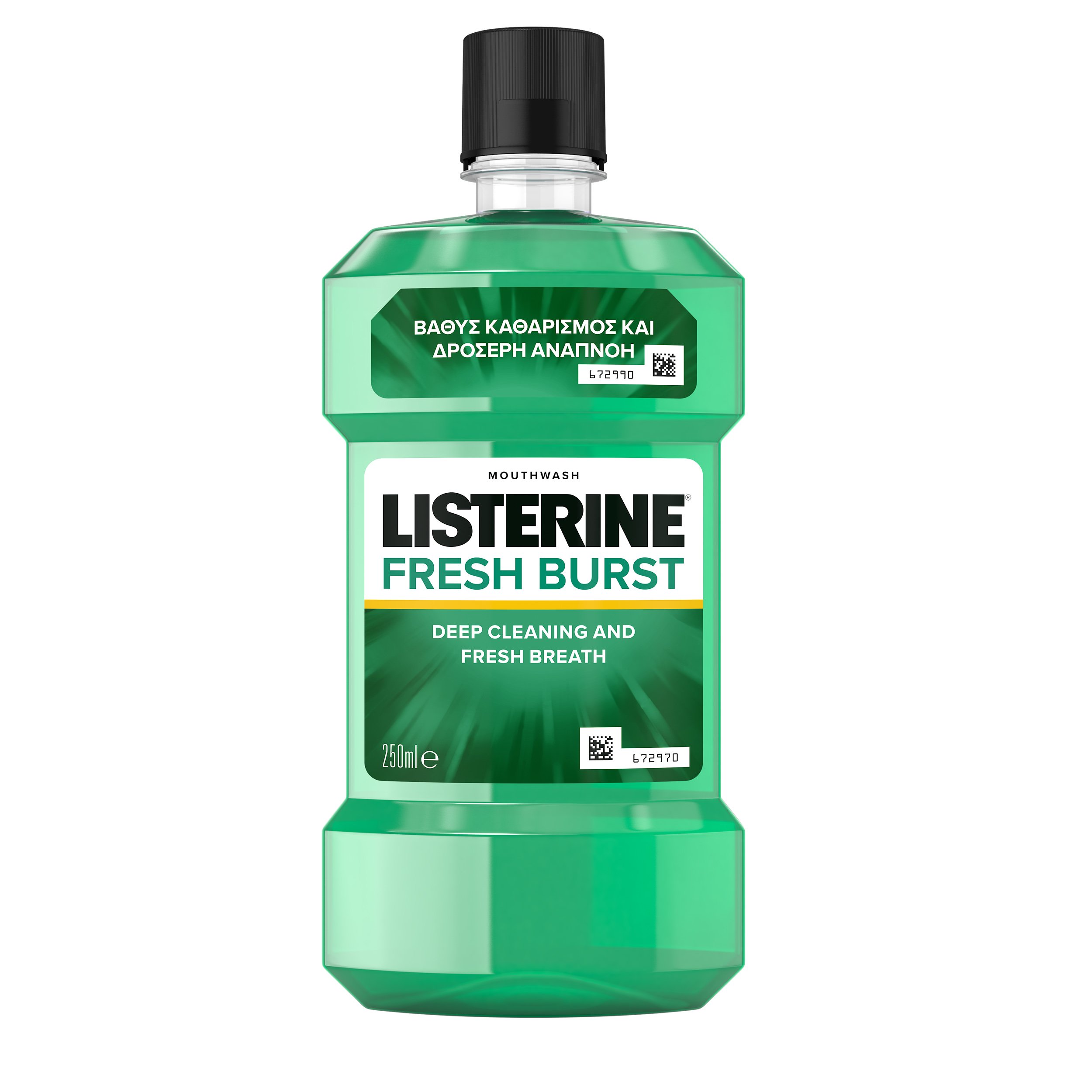 Listerine Fresh Burst Δροσερή Αναπνοή Δροσερή Γεύση 250ml