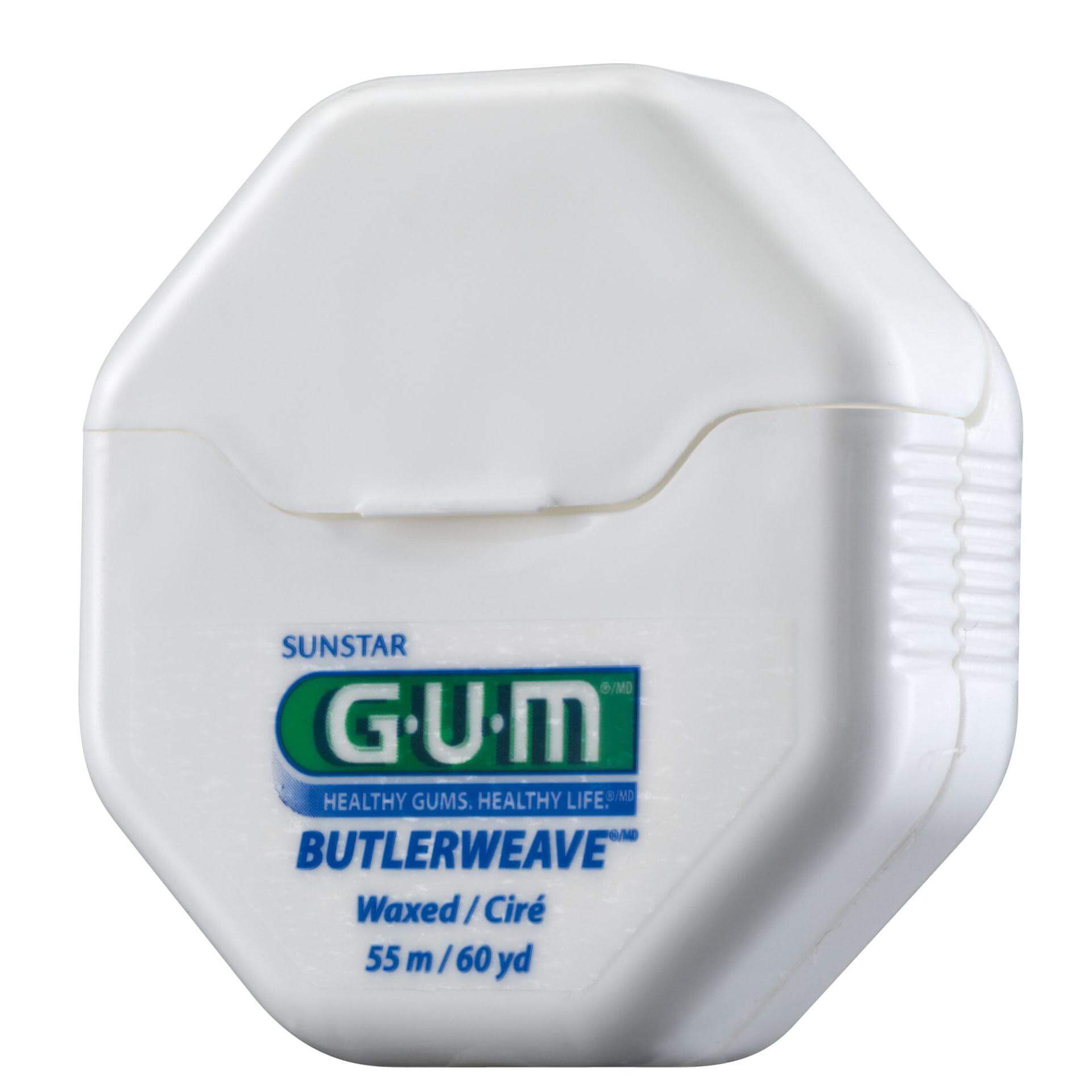Gum Butlerweave Floss Waxed Οδοντικό Νήμα με Κερί 55m (1155)
