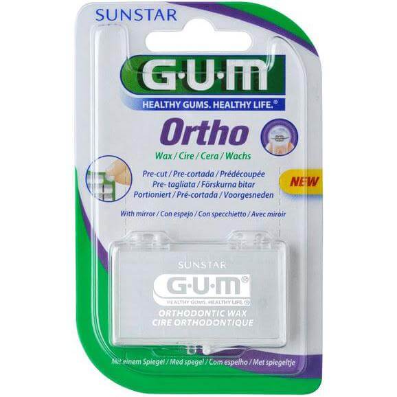 Gum Ortho Wax Unflavored Κερωμένο Ορθοδοντικό Κερί (723)