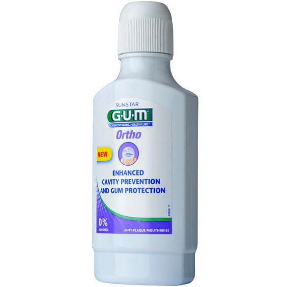 Gum Ortho Mouthrinse 3090 Στοματικό Διάλυμα για τη Προστασία των Ούλων και τη Πρόληψη της Τερηδόνας 300ml