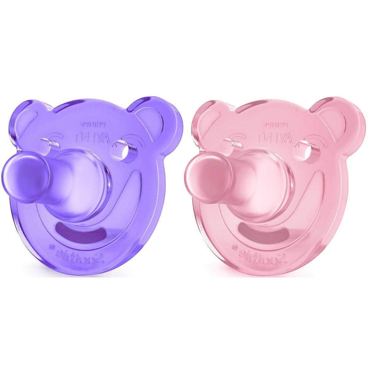 Avent Soothie Πιπίλα Σιλικόνης 3m+ Μηνών 2τμχ – γαλάζιο