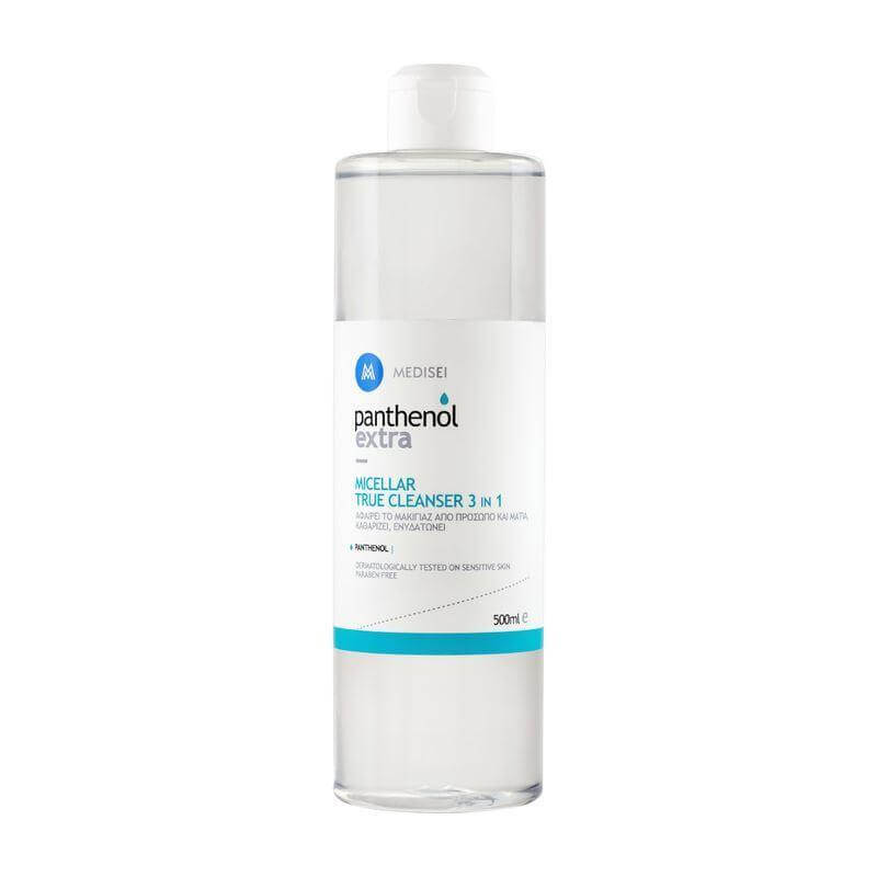 Medisei Panthenol Extra Micellar True Cleanser 3 in 1 Νερό Micellar για τον Καθαρισμό Προσώπου & Ματιών 500ml