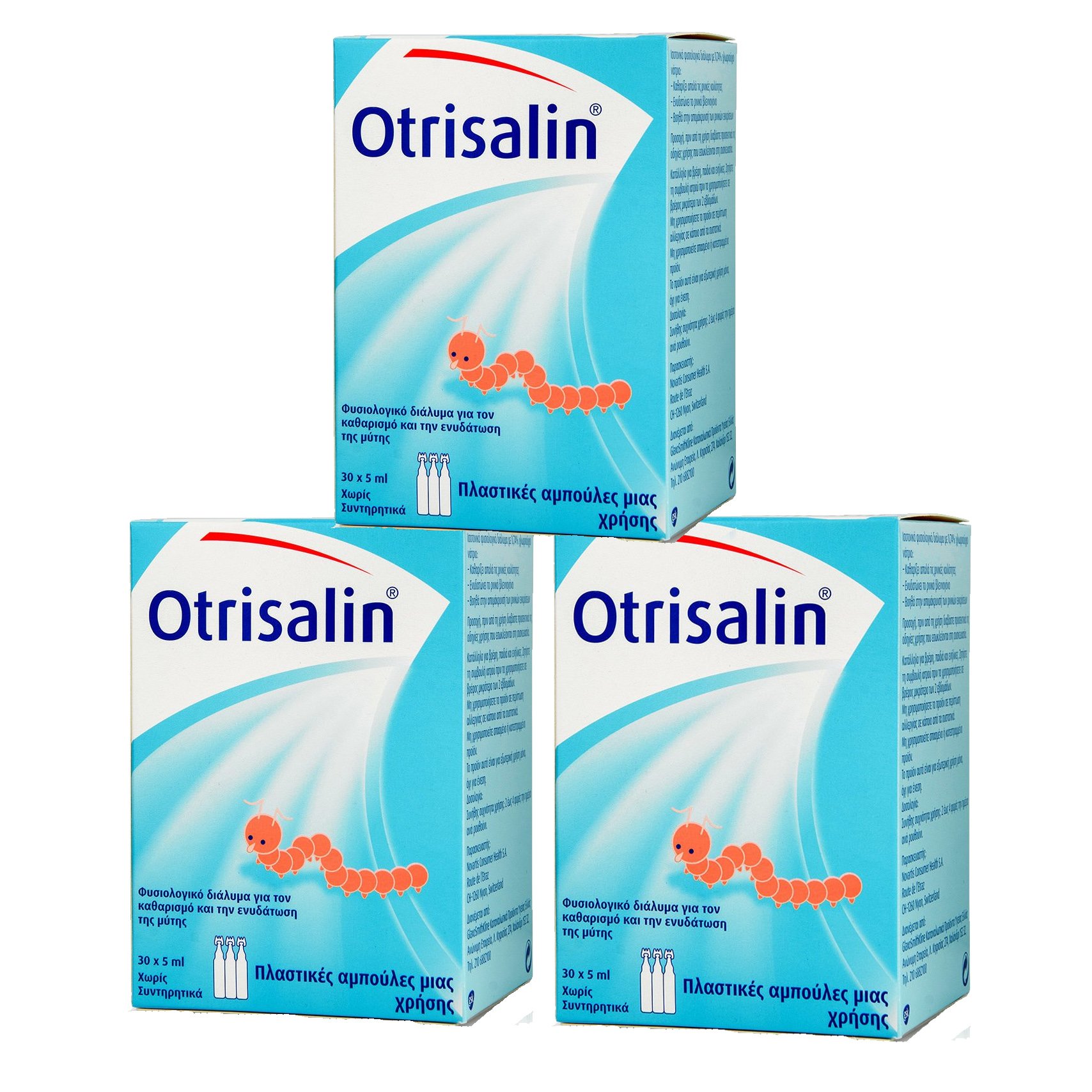 Otrisalin Πακέτο Προσφοράς Αποστειρωμένος Φυσιολογικός Ορός σε Αμπούλες 3x(30x5ml)