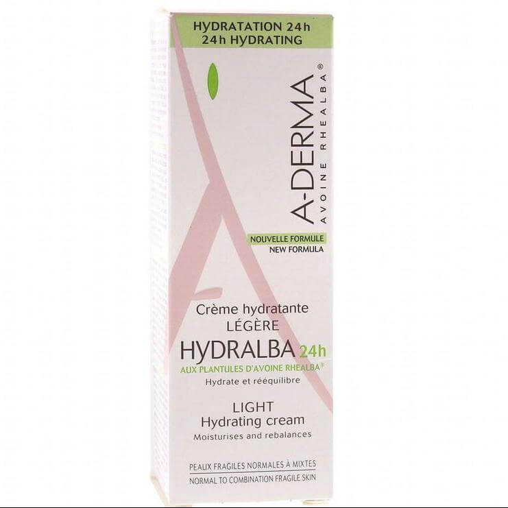 A-Derma Hydralba Hydratante Legere Λεπτόρρευστη Ενυδατική Κρέμα με Υφή Δροσερή & μη Λιπαρή για το Μεικτό Δέρμα 40ml