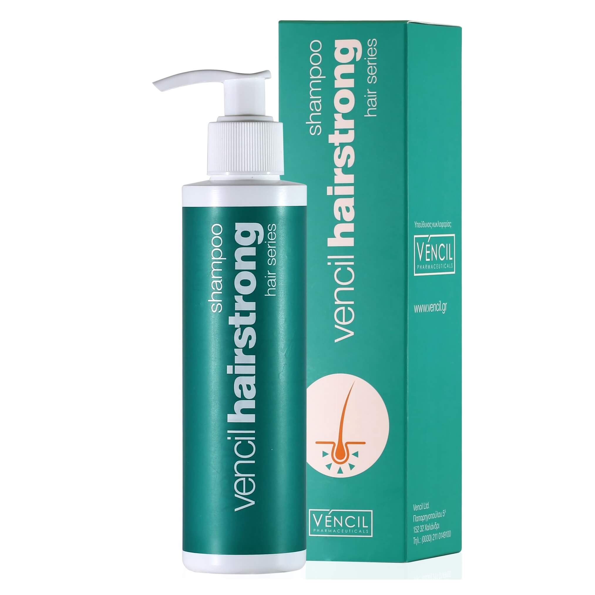 Vencil Hairstrong Shampoo για την Αντιμετώπιση της Τριχόπτωσης 170ml