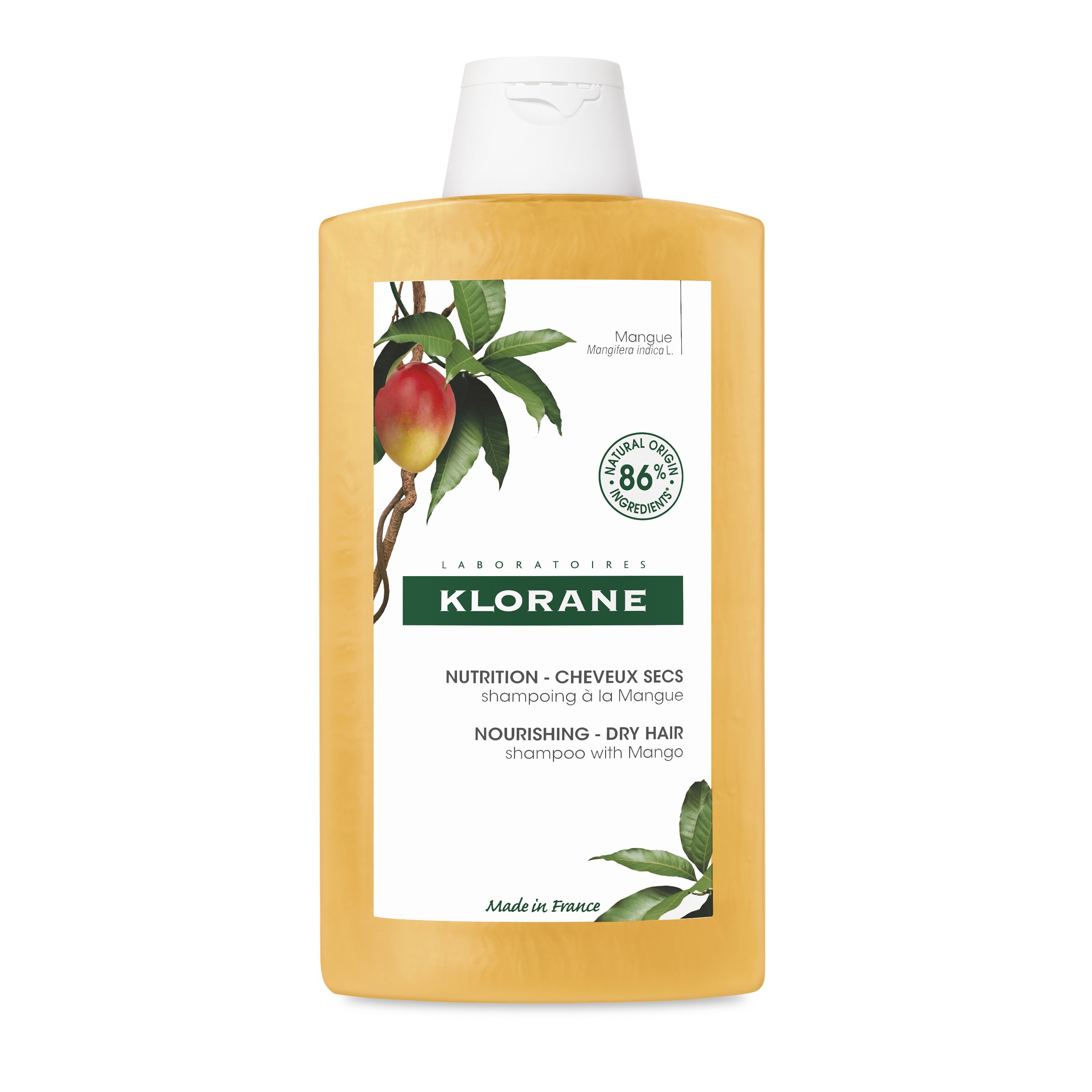 Klorane Mangue Nourishing Shampoo Θρέψης με Βούτυρο Μάνγκο για Ξηρά & Ταλαιπωρημένα – 200ml