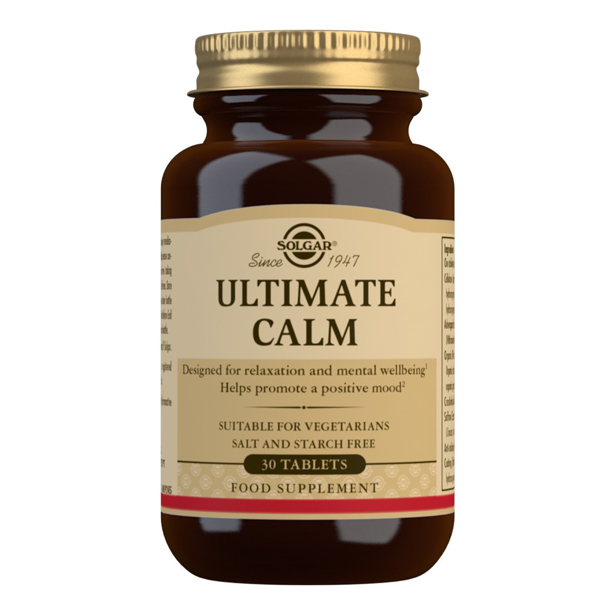 Solgar Ultimate Calm Συμπλήρωμα Διατροφής που Συμβάλει στη Μείωση των Επιπέδων του Άγχους στον Οργανισμό 30 tabs