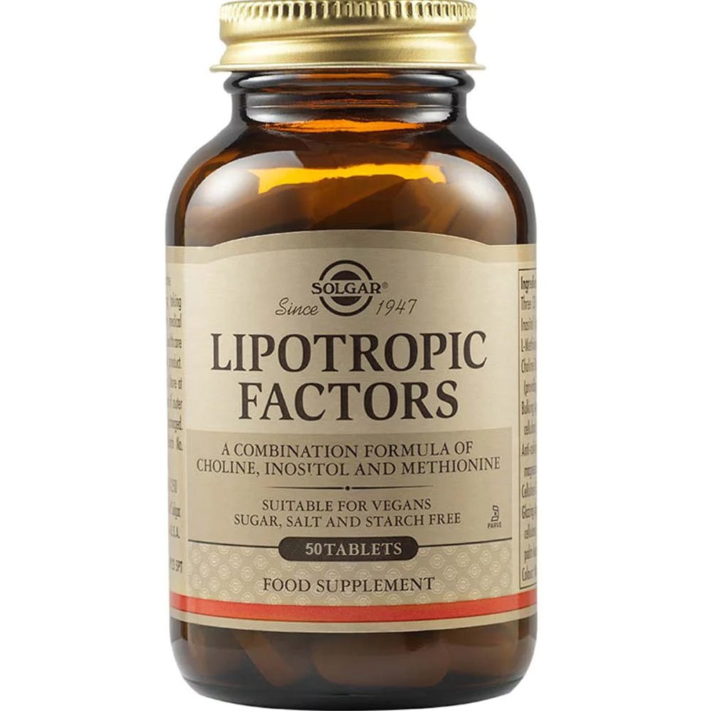 Solgar Solgar Lipotropic Factors Συμπλήρωμα Διατροφής για το Μεταβολισμό του Λίπους & τον Έλεγχο του Βάρους 50tabs