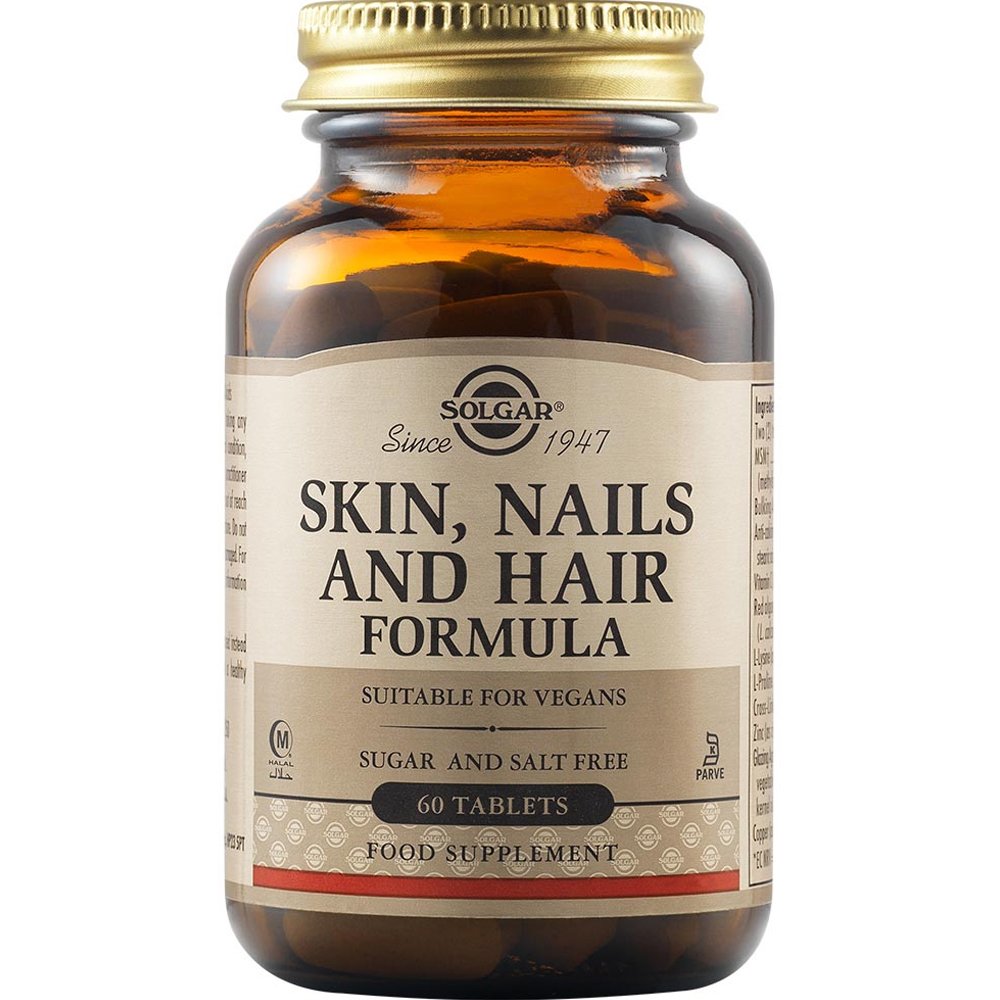 Solgar Solgar Skin Nails & Hair Formula Συμπλήρωμα Διατροφής για την Υγεία των Μαλλιών, Νυχιών & του Δέρματος 60tabs