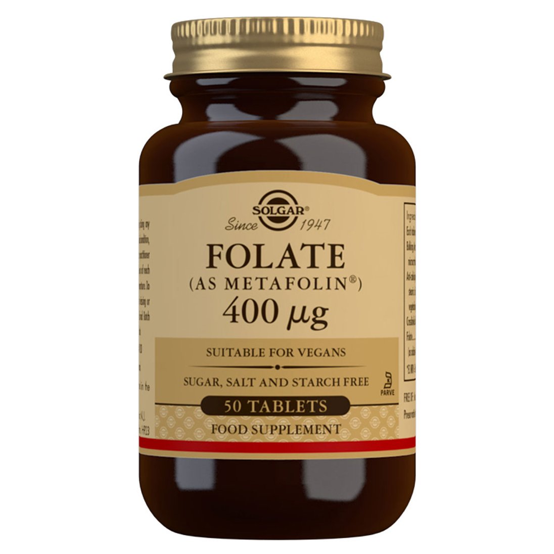 Solgar Folate 400mcg (as Metafolin) Φολικό Οξύ 50 Tablets