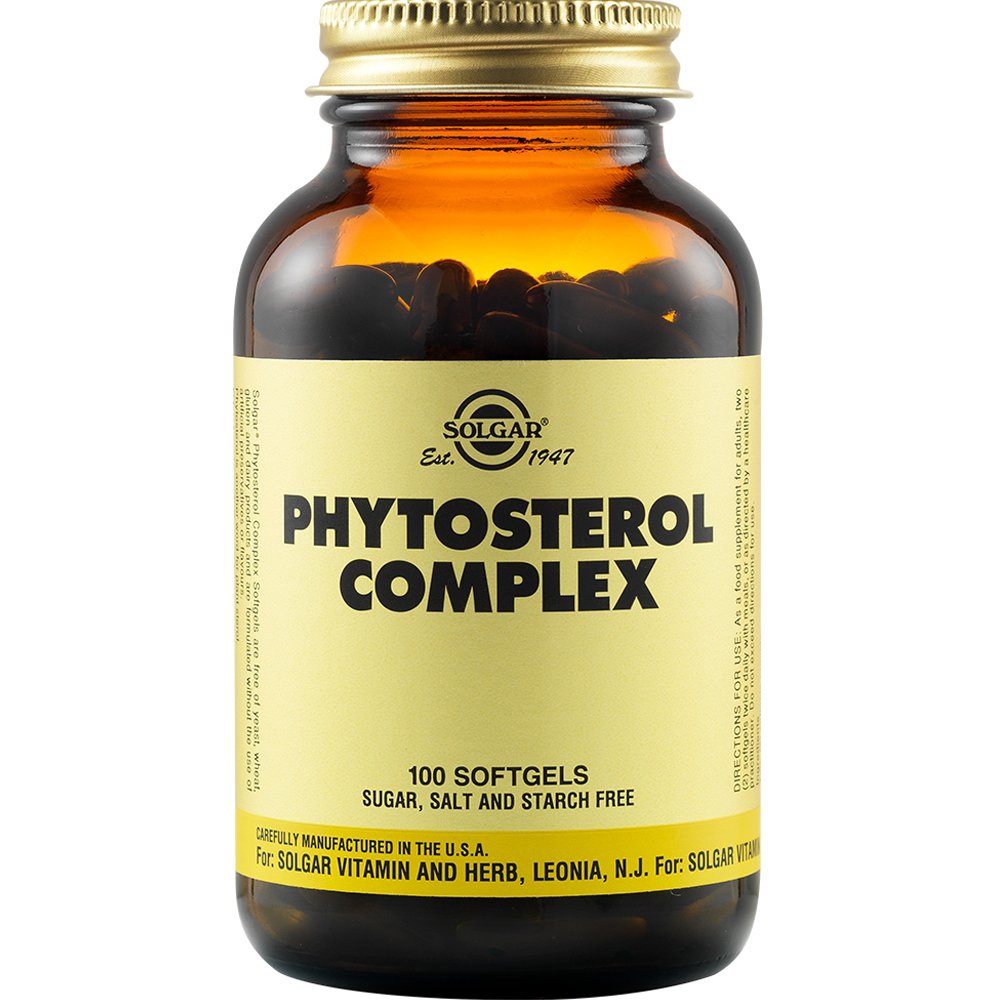 Solgar Phytosterol Complex 1000mg Συμπλήρωμα Διατροφής Φυτικών Στερολών για τη Μείωση της Χοληστερόλης & Βελτίωση της Καρδιαγγειακής Υγείας 100 Softgels