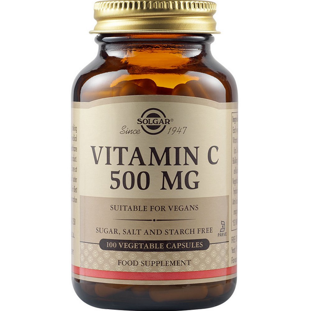 Solgar Vitamin C 500mg Συμπλήρωμα Διατροφής με Βιταμίνη C για την Ενίσχυση του Ανοσοποιητικού Συστήματος 100caps 45992