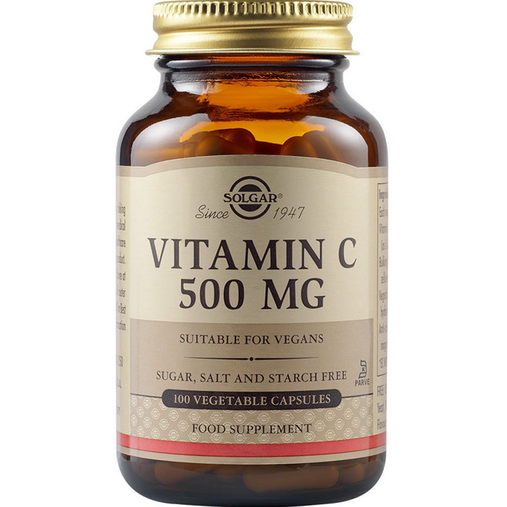Solgar Solgar Vitamin C 500mg Συμπλήρωμα Διατροφής με Βιταμίνη C για την Ενίσχυση του Ανοσοποιητικού Συστήματος 100caps