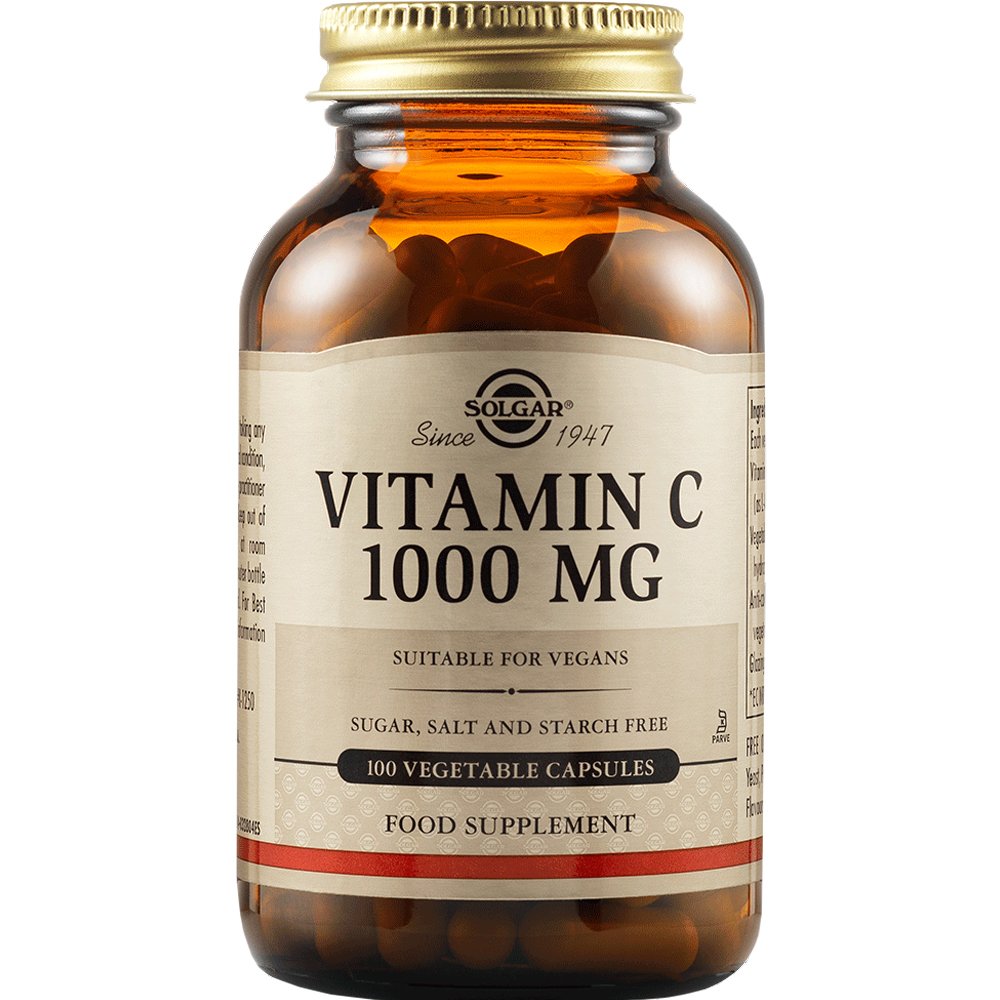 Solgar Solgar Vitamin C 1000mg Συμπλήρωμα Διατροφής με Βιταμίνη C για την Ενίσχυση του Ανοσοποιητικού Συστήματος 100caps