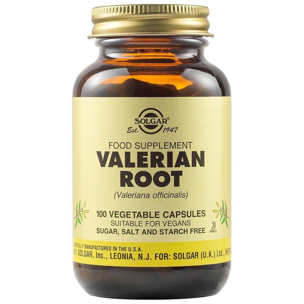 Solgar Valerian Root 100veg.caps,Συμπλήρωμα Διατροφής με Ηρεμιστικές & Χαλαρωτικές Ιδιότητες