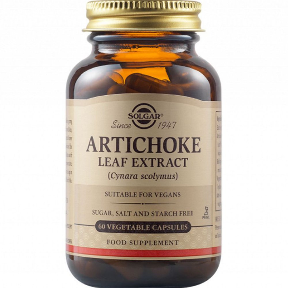 Solgar Solgar Artichoke Leaf Extrac Συμπλήρωμα Διατροφής Εκχυλίσματος Φύλλων Αγκινάρας για την Ομαλή Λειτουργία του Ήπατος & Αποτοξίνωση 60veg.caps
