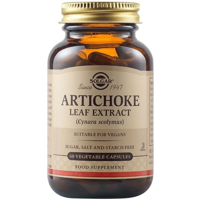 Solgar Artichoke Leaf Extract Συμπλήρωμα Διατροφής με Αποτοξινωτική Δράση για την Ομαλή Λειτουργία του Ήπατος 60veg.caps