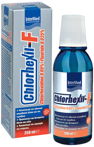Chlorhexil-F Mouthwash Φθοριούχο Στοματικό Διάλυμα με Αντισηπτική Δράση για Καθημερινή Χρήση 250ml