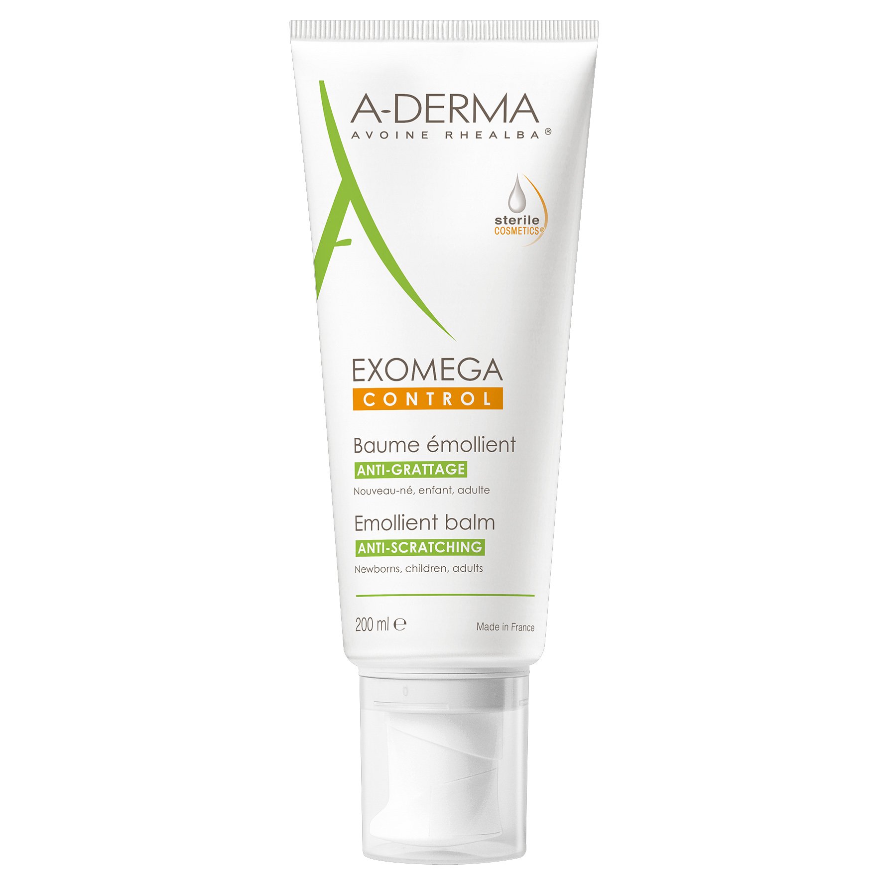 A-Derma Exomega Control Emollient Balm Βάλσαμο για Ατοπικό & Πολύ Ξηρό Δέρμα 200ml