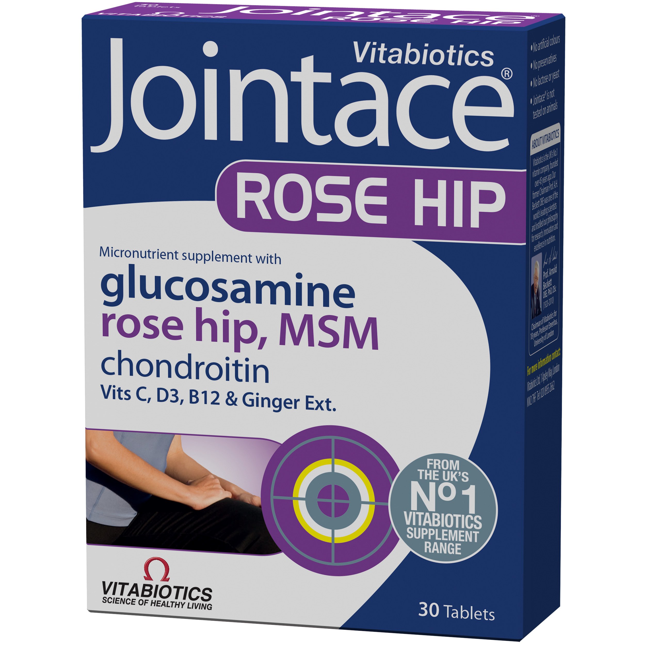 Vitabiotics Jointace Rose Hip Msm Συμπλήρωμα Διατροφής για την Υγεία των Αρθρώσεων με Φυσικό Αντιφλεγμονώδες 30tabs