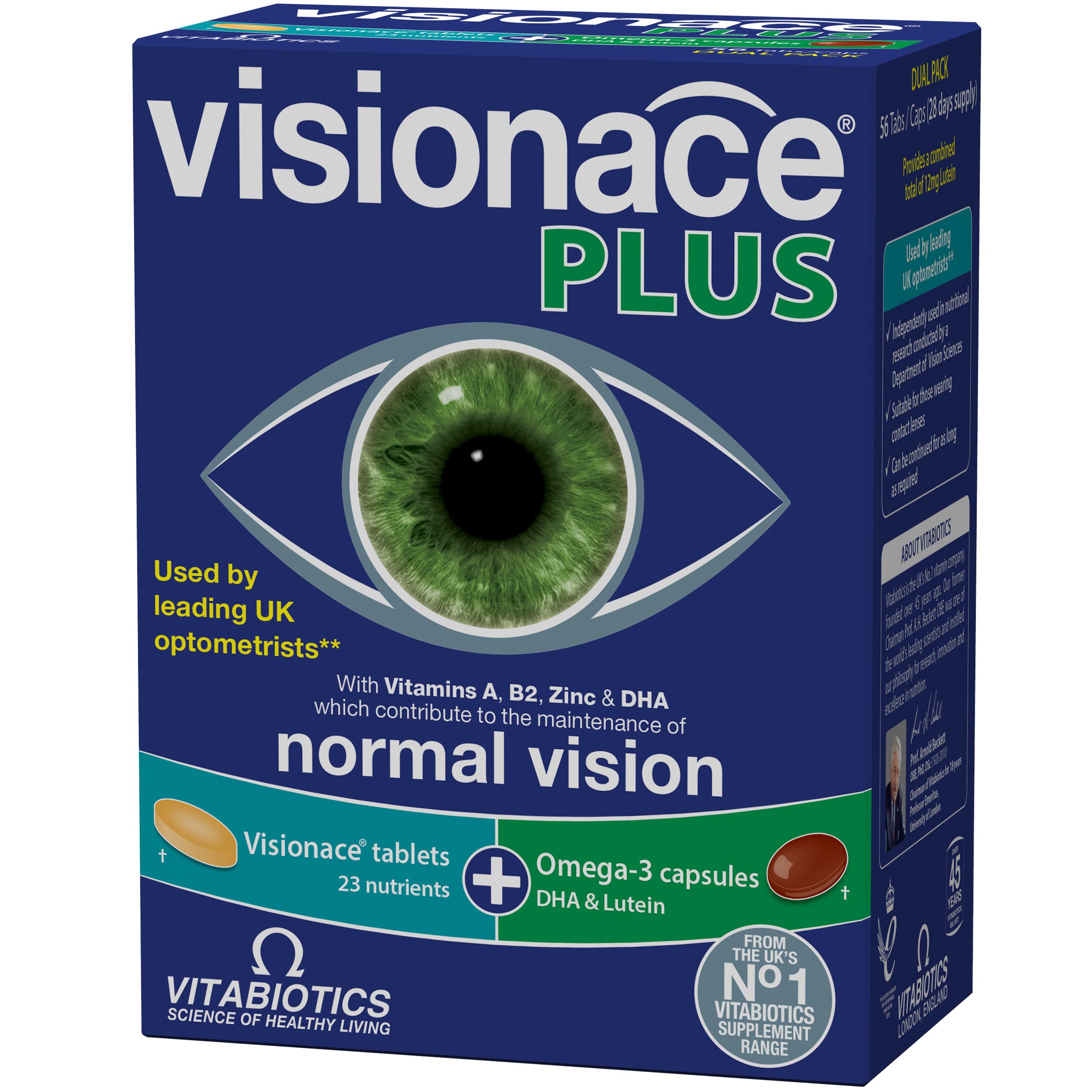 Vitabiotics Visionace Plus με Έξτρα Εστέρες Λουτεΐνης 28Tabs+28Caps