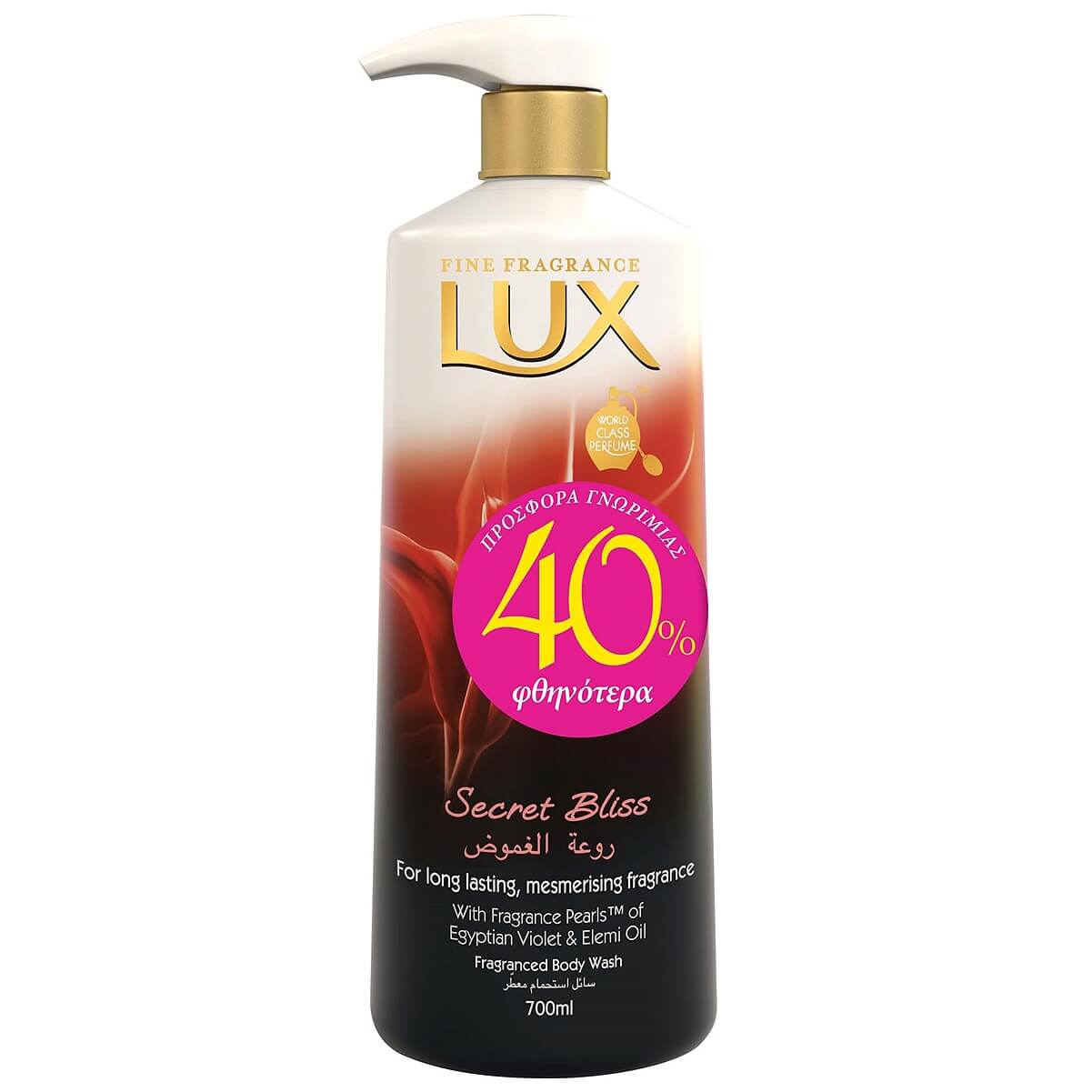 Lux Secrete Bliss Fragranced Body Wash Αφρόλουτρο με Γοητευτικό Άρωμα που Διαρκεί 700ml Promo -40%