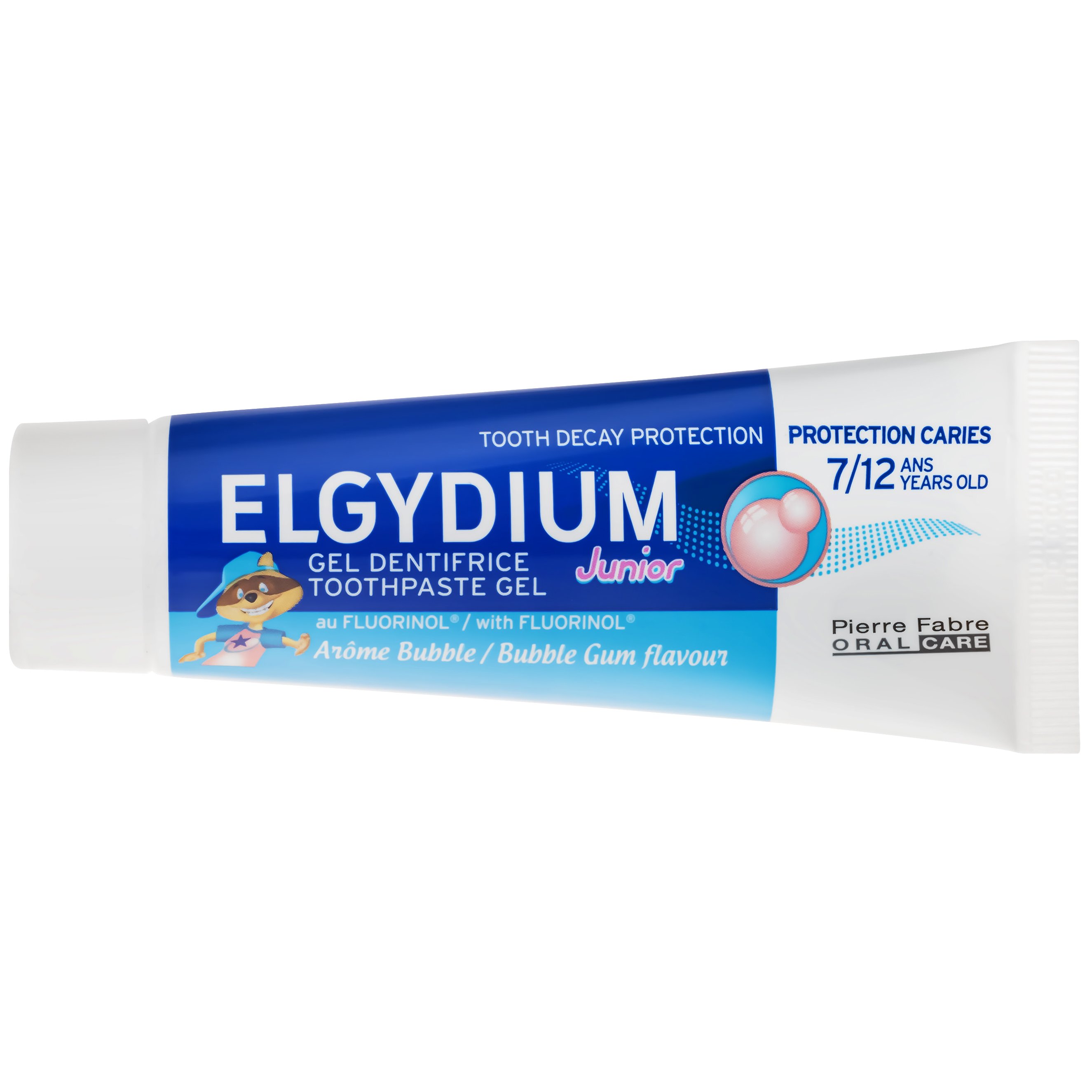 Elgydium Junior Toothpaste Gel Bubble Gum Flavour 712 Years 50ml