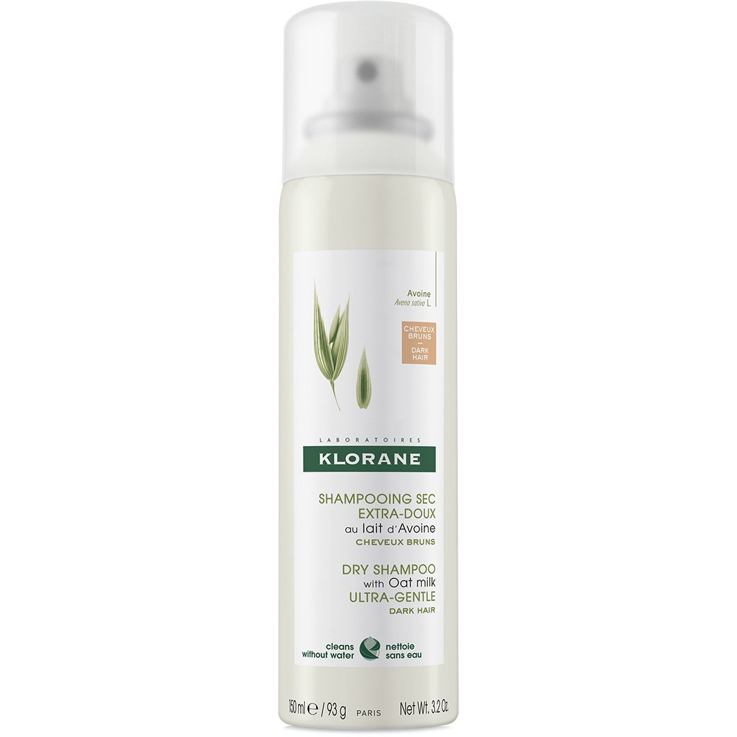 Klorane Shampoo Sec Spray Avoine Ξηρό Σαμπουάν Με Γαλάκτωμα Βρώμης για Ανοιχτά ή Σκούρα Καστανά Μαλλιά 150ml
