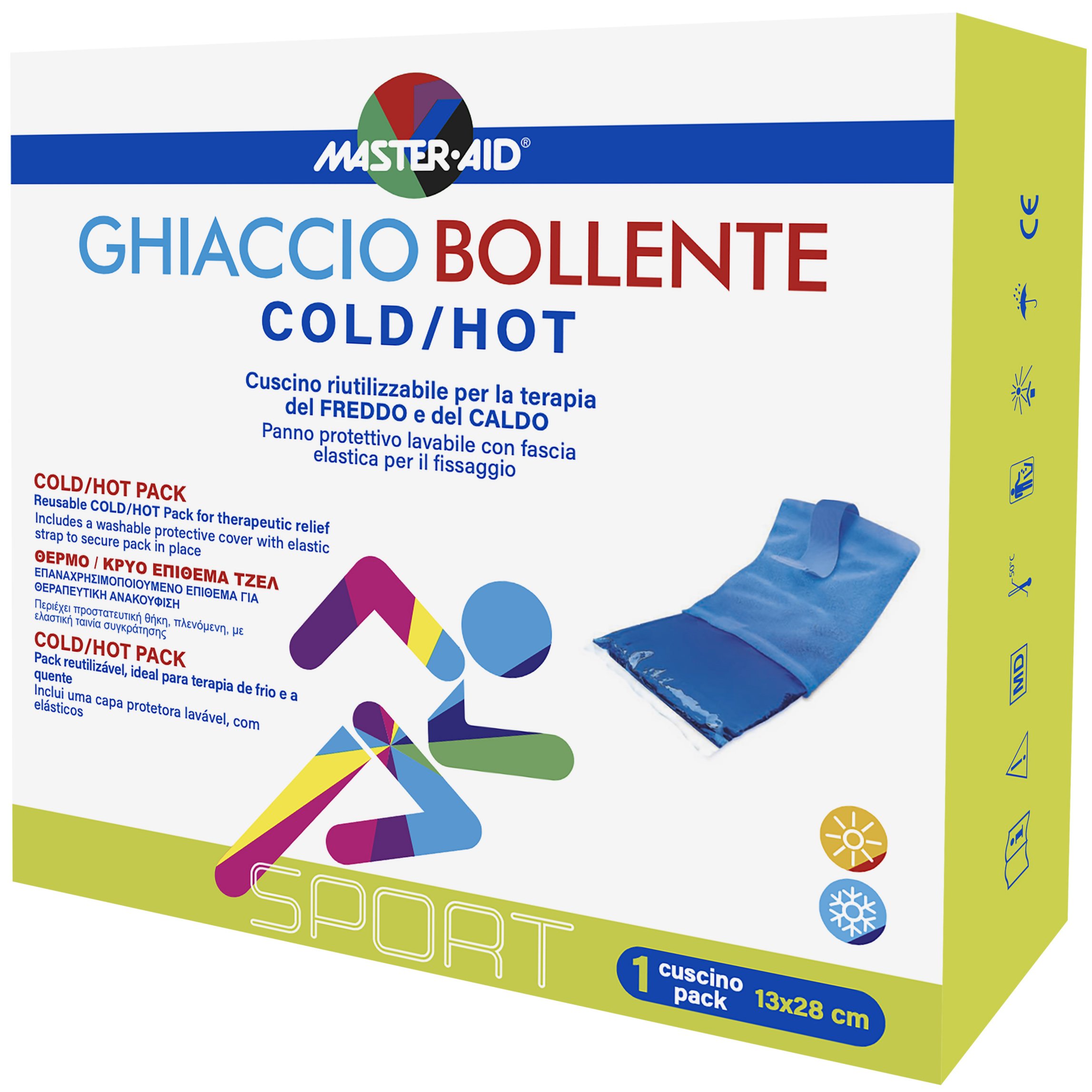 Master Aid Cold Hot Gel Κρύο Ζεστό Επίθεμα 1τεμ. 13x28cm