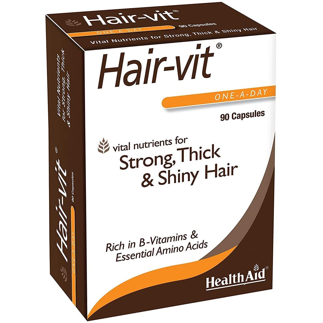 Health Aid Hair-vit Economy Συμπλήρωμα με Βιταμίνες Μέταλλα και Αμινοξέα Ιδανικό για τα Μαλλιά 90Caps