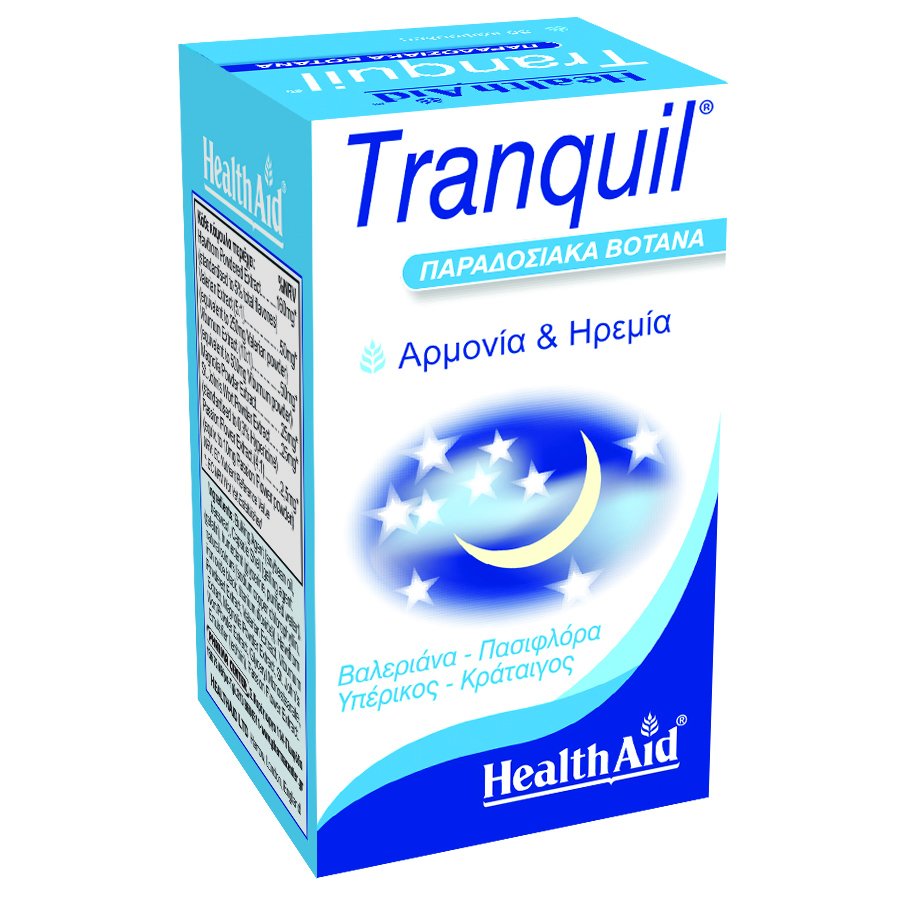 Health Aid Tranquil Φυτικός Ηρεμιστικός Συνδυασμός 30 Κάψουλες