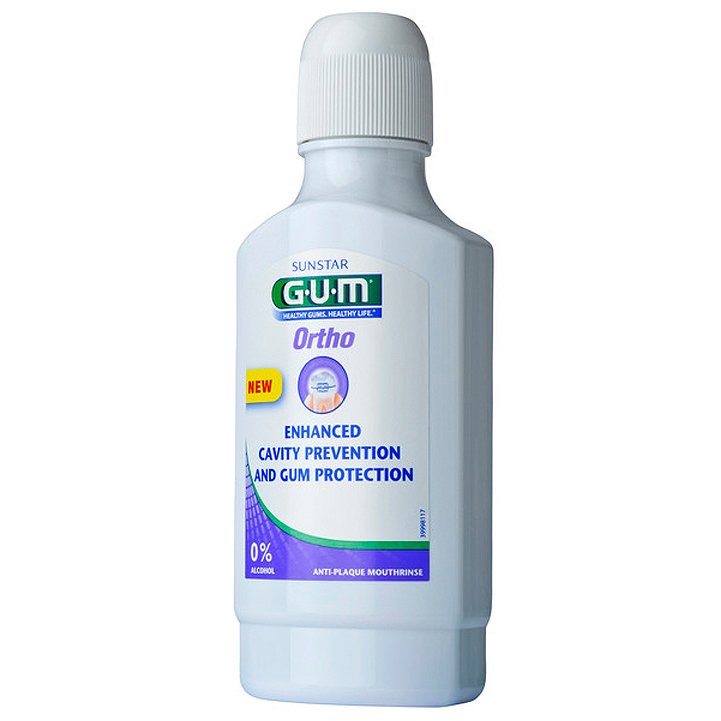 Gum Ortho Mouthrinse 3090 Στοματικό Διάλυμα για τη Προστασία των Ούλων και τη Πρόληψη της Τερηδόνας 300ml