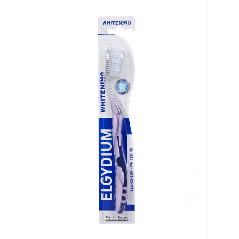 Elgydium Whitening Medium Οδοντόβουρτσα για πιο Λευκά Δόντια Μέτρια 1τμχ